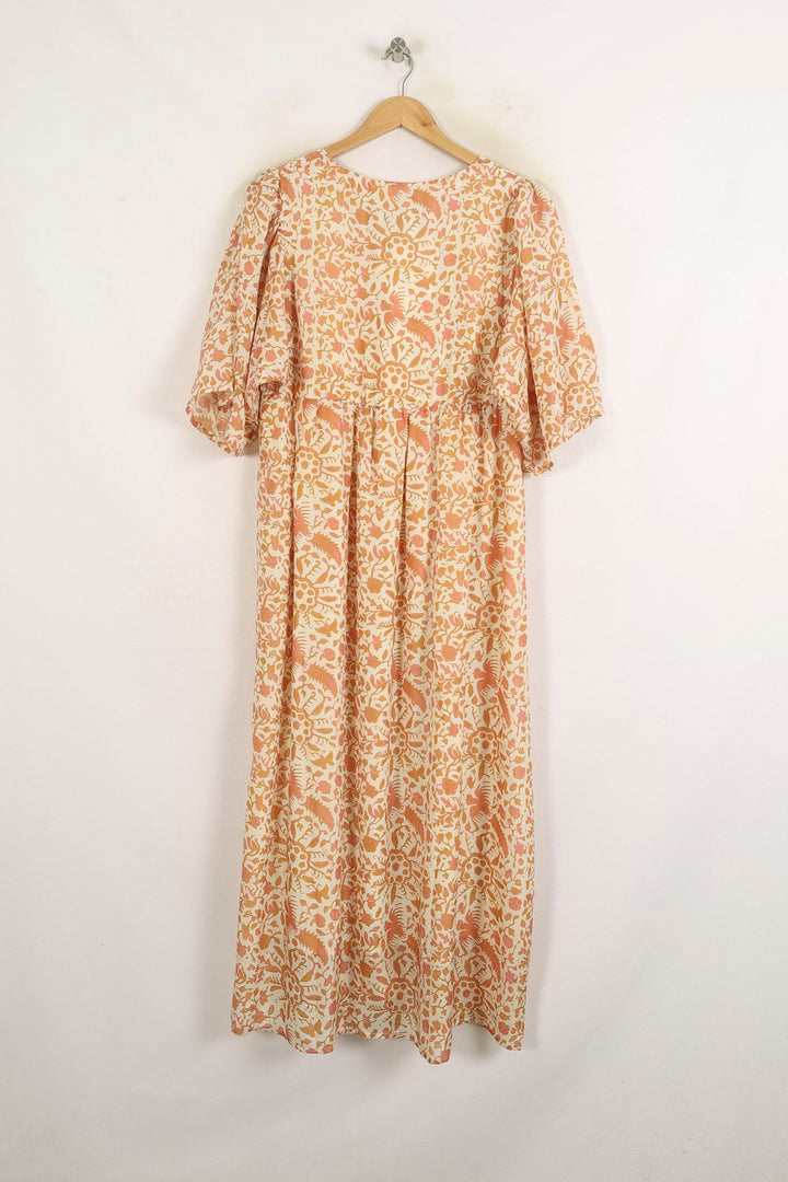 Robe Longue Beige et Orange - Taille XL/42 de la marque Louise Misha | PARAD75146 - Vendu par Paradigme - Image 4