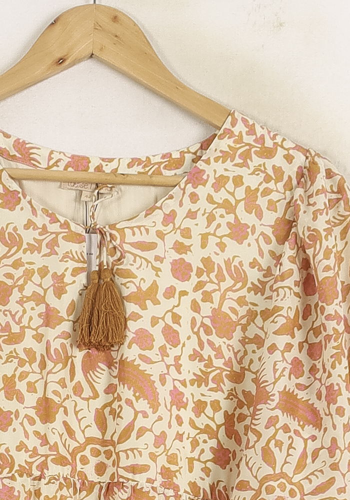 Robe Longue Beige et Orange - Taille XL/42 de la marque Louise Misha | PARAD75146 - Vendu par Paradigme - Image 3