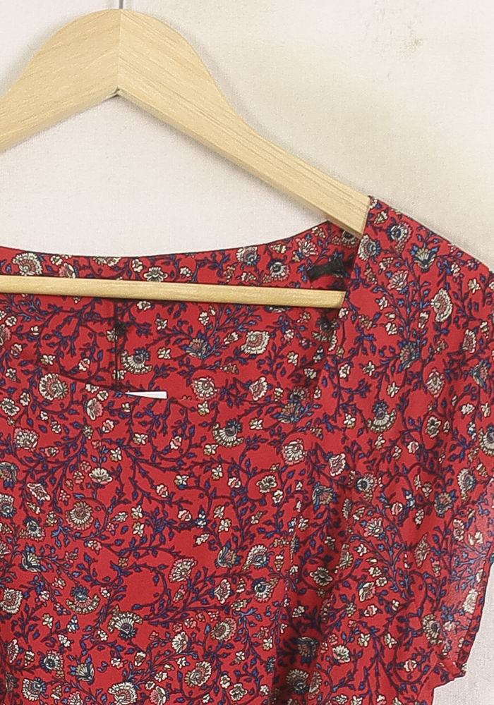 Robe Courte Rose et Rouge - Taille L/40 de la marque IKKS | PARAD75155 - Vendu par Paradigme - Image 3