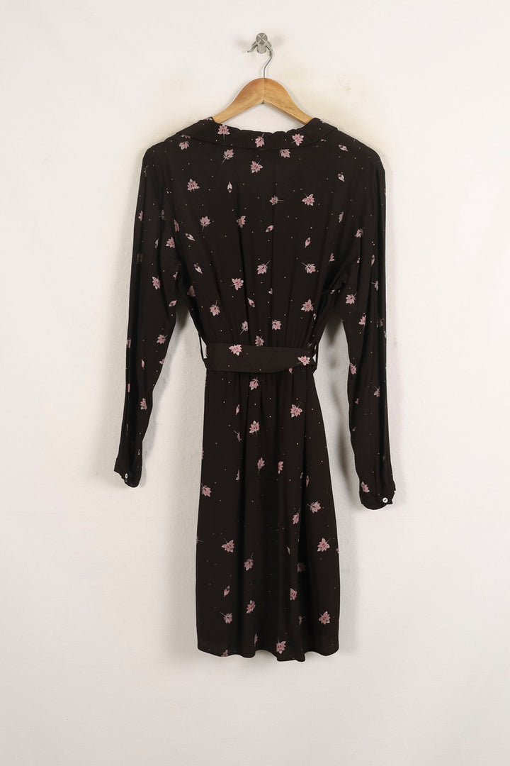 Robe Portefeuille Marron et Rose - Taille L/40 de la marque One Step | PARAD75156 - Vendu par Paradigme - Image 4