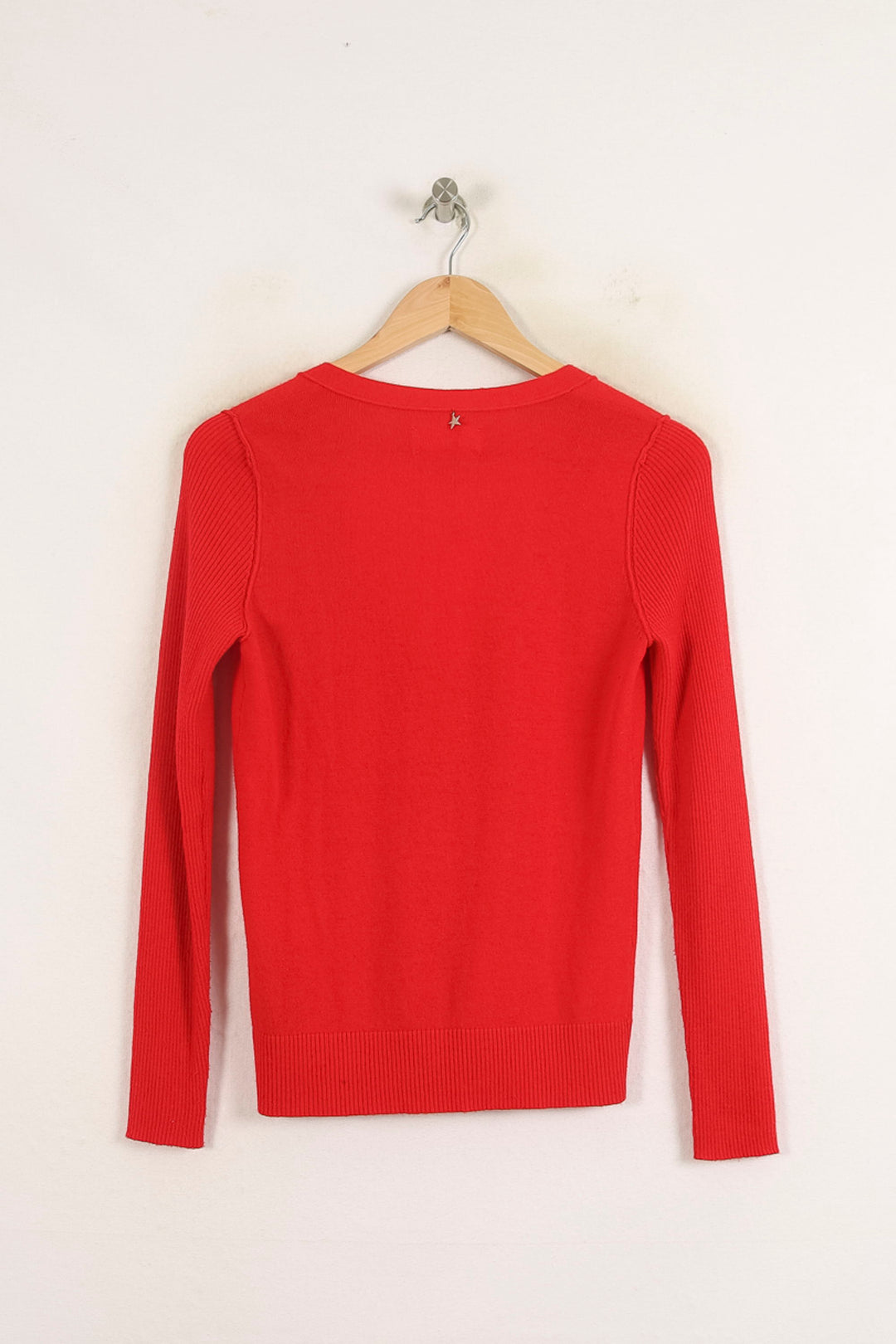 Cardigan Rouge - Taille S/36 de la marque Sud express | PARAD75160 - Vendu par Paradigme - Image 4