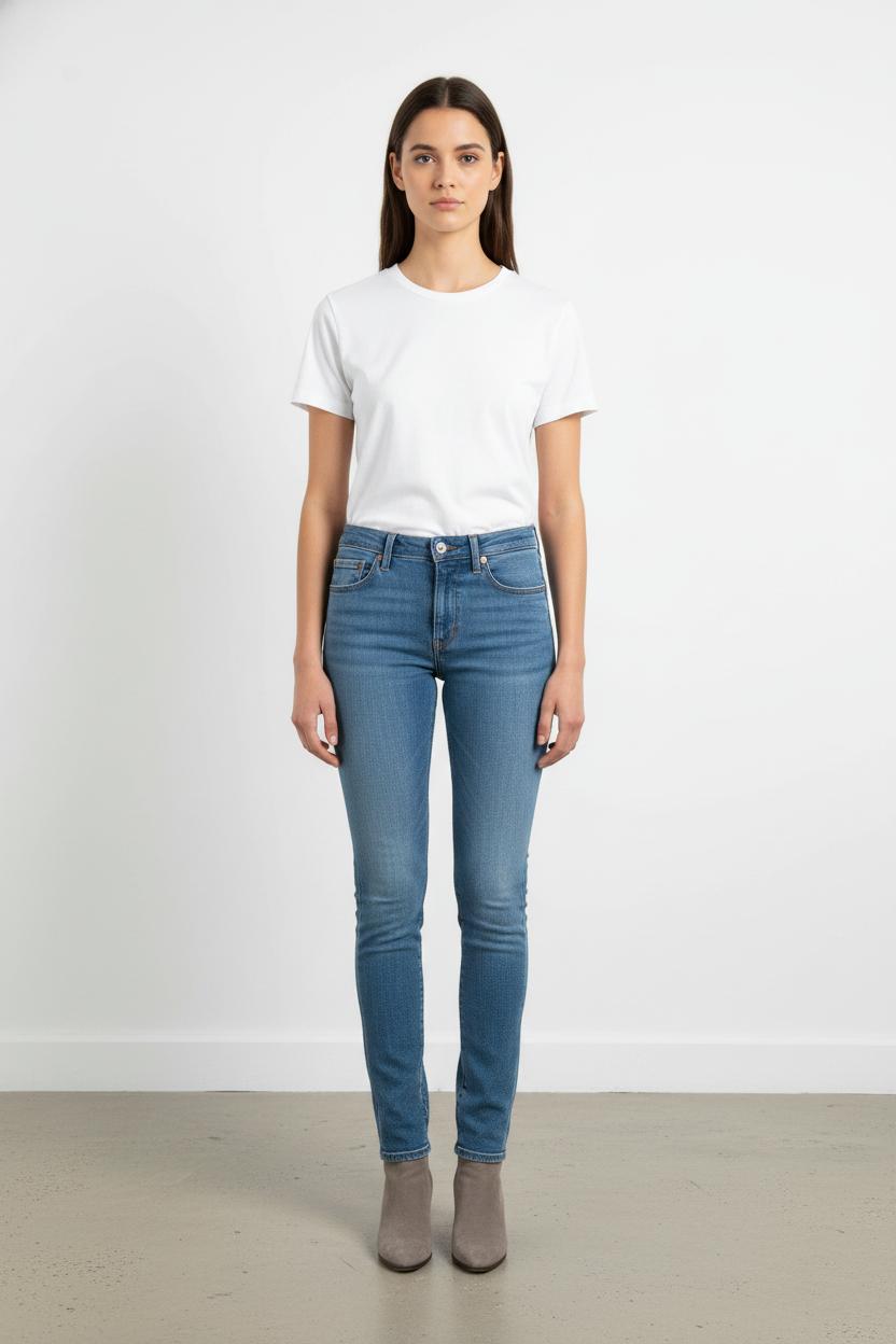 Jean Skinny Bleu - Taille M/38 de la marque Levi's | PARAD75166 - Vendu par Paradigme - Image 1