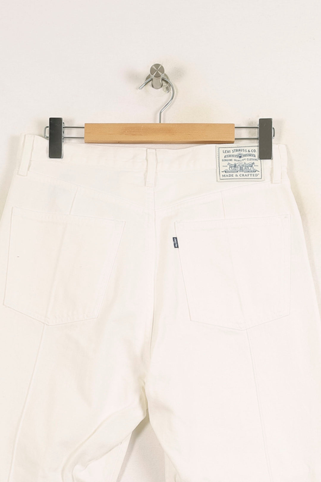 Jean Large Blanc - Taille L/40 de la marque Levi's | PARAD75169 - Vendu par Paradigme - Image 4