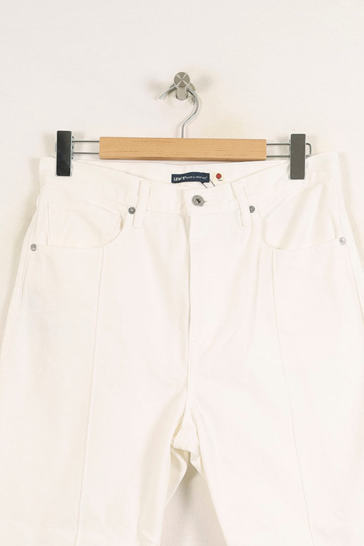 Jean Large Blanc - Taille L/40 de la marque Levi's | PARAD75169 - Vendu par Paradigme - Image 2