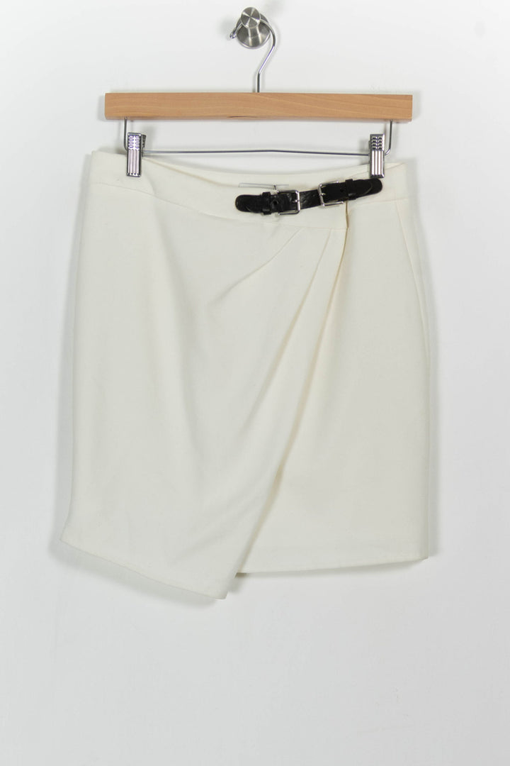 Jupe Portefeuille Beige - Taille M/38 de la marque Sandro | PARAD75171 - Vendu par Paradigme - Image 2
