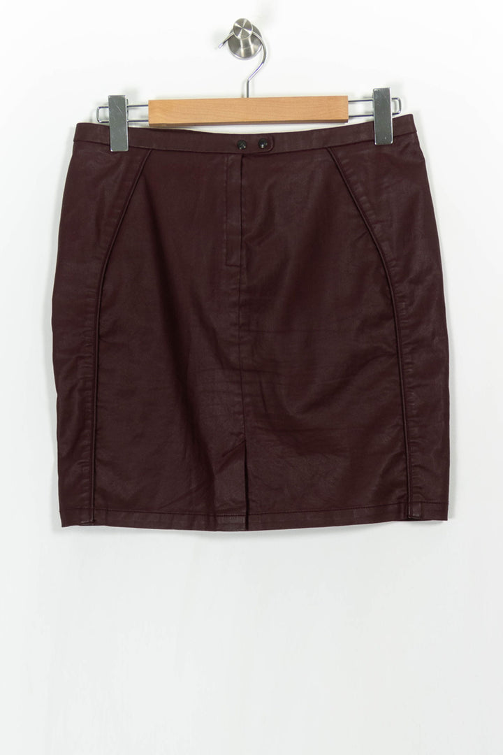 Jupe Courte Bordeaux - Taille M/38 de la marque IKKS | PARAD75172 - Vendu par Paradigme - Image 4