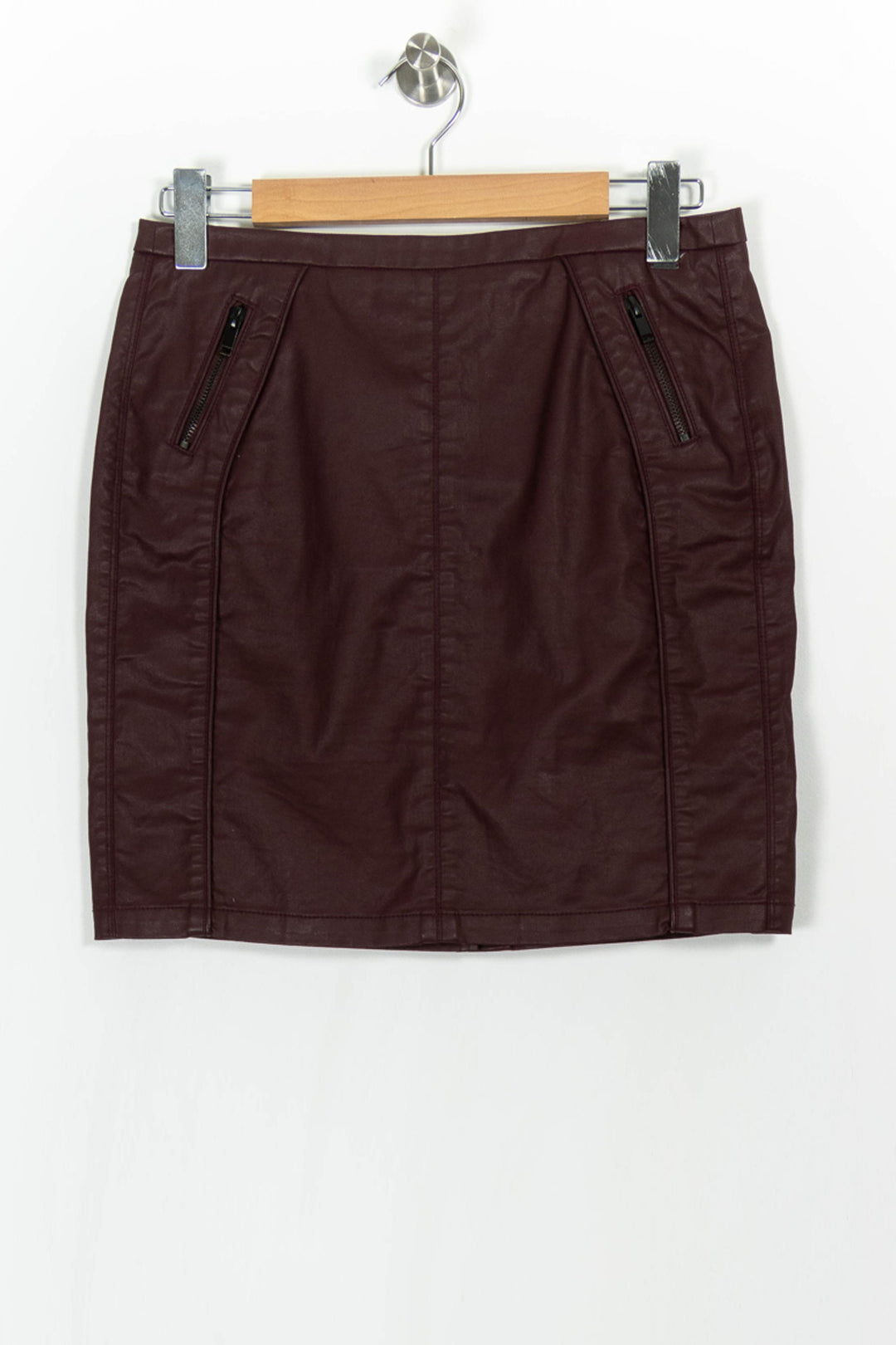 Jupe Courte Bordeaux - Taille M/38 de la marque IKKS | PARAD75172 - Vendu par Paradigme - Image 2