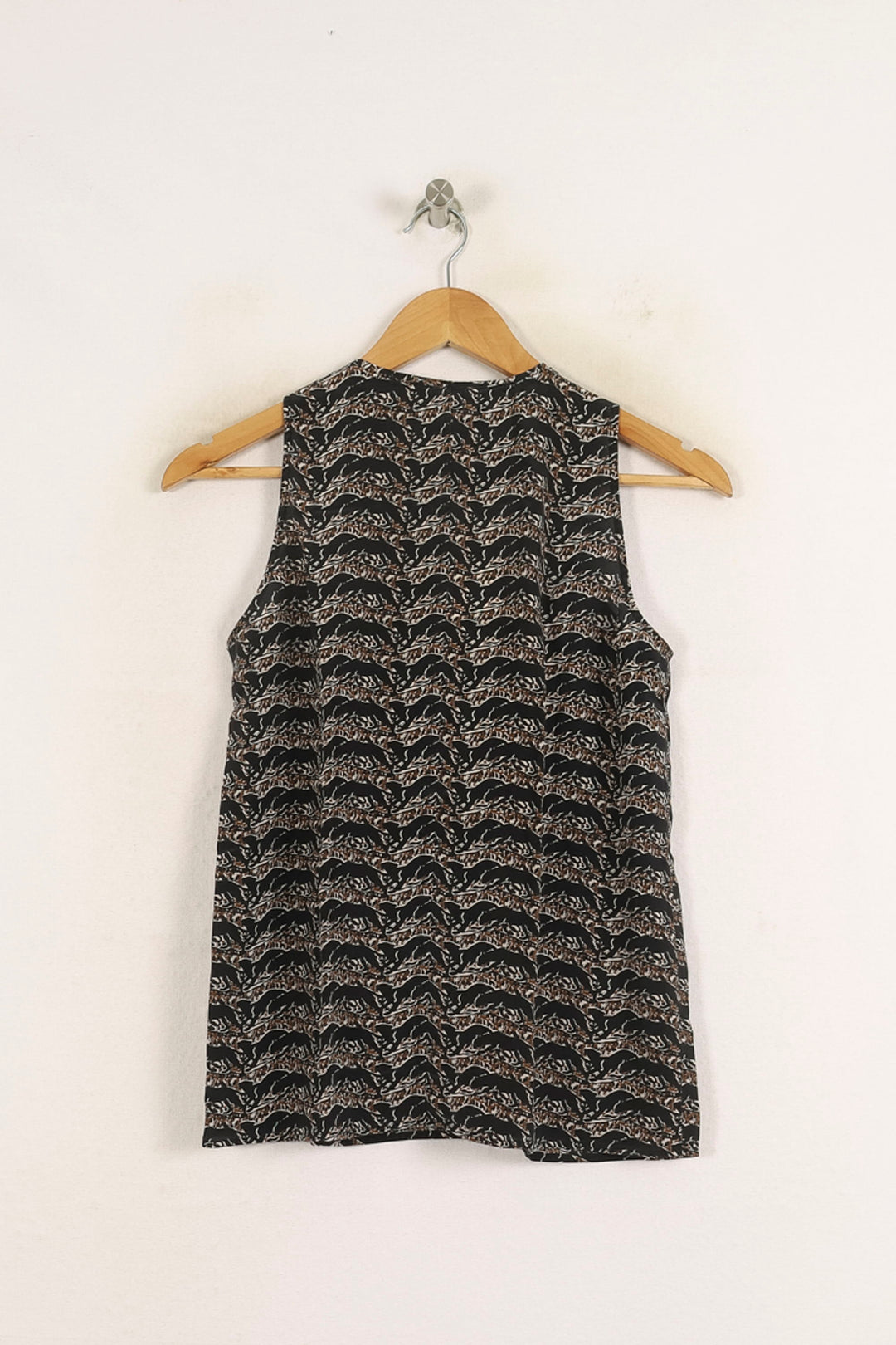 Blouse Sans Manches Marron et Noir - Taille XXS/32 de la marque The Kooples | PARAD75178 - Vendu par Paradigme - Image 4