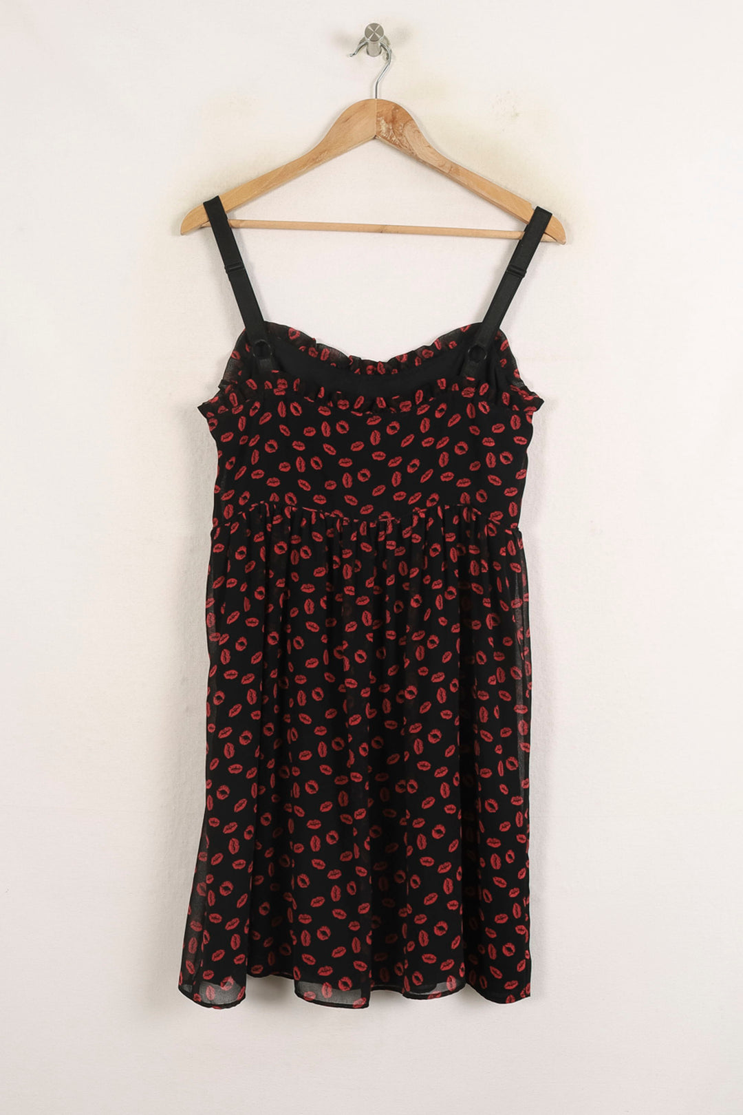Robe Noire et Rouge - Taille L/40 de la marque Claudie Pierlot | PARAD75179 - Vendu par Paradigme - Image 4