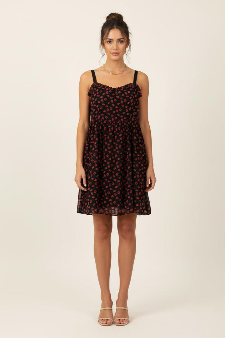 Robe Noire et Rouge - Taille L/40 de la marque Claudie Pierlot | PARAD75179 - Vendu par Paradigme - Image 1