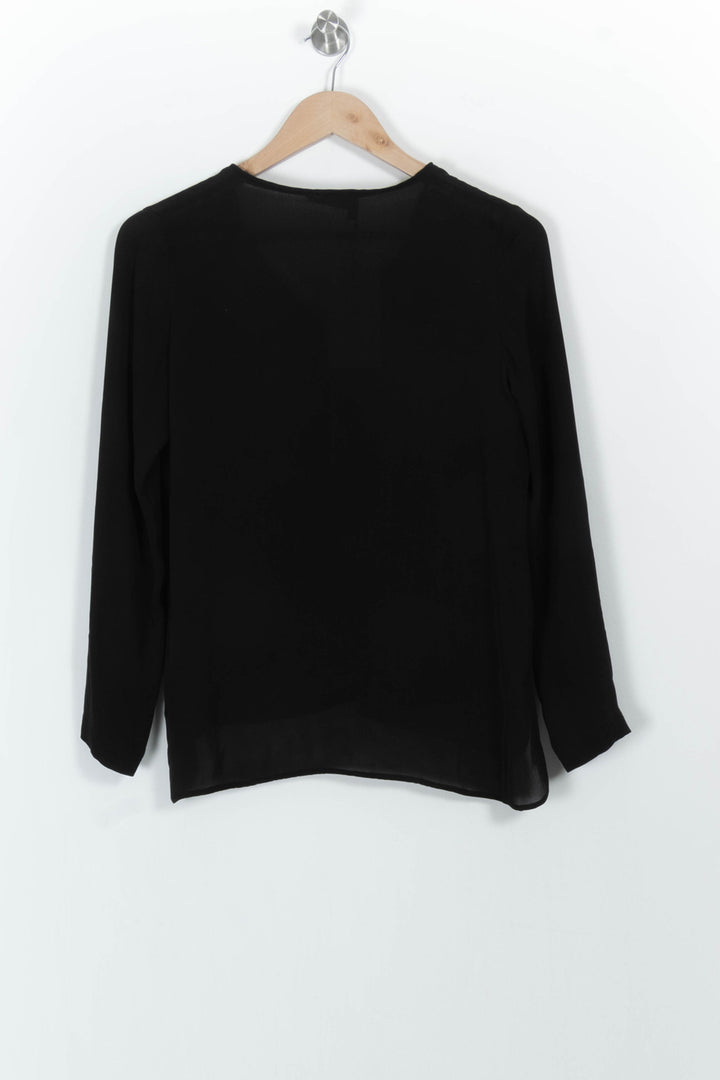 Blouse Noire - Taille S/36 de la marque The Kooples | PARAD75180 - Vendu par Paradigme - Image 4