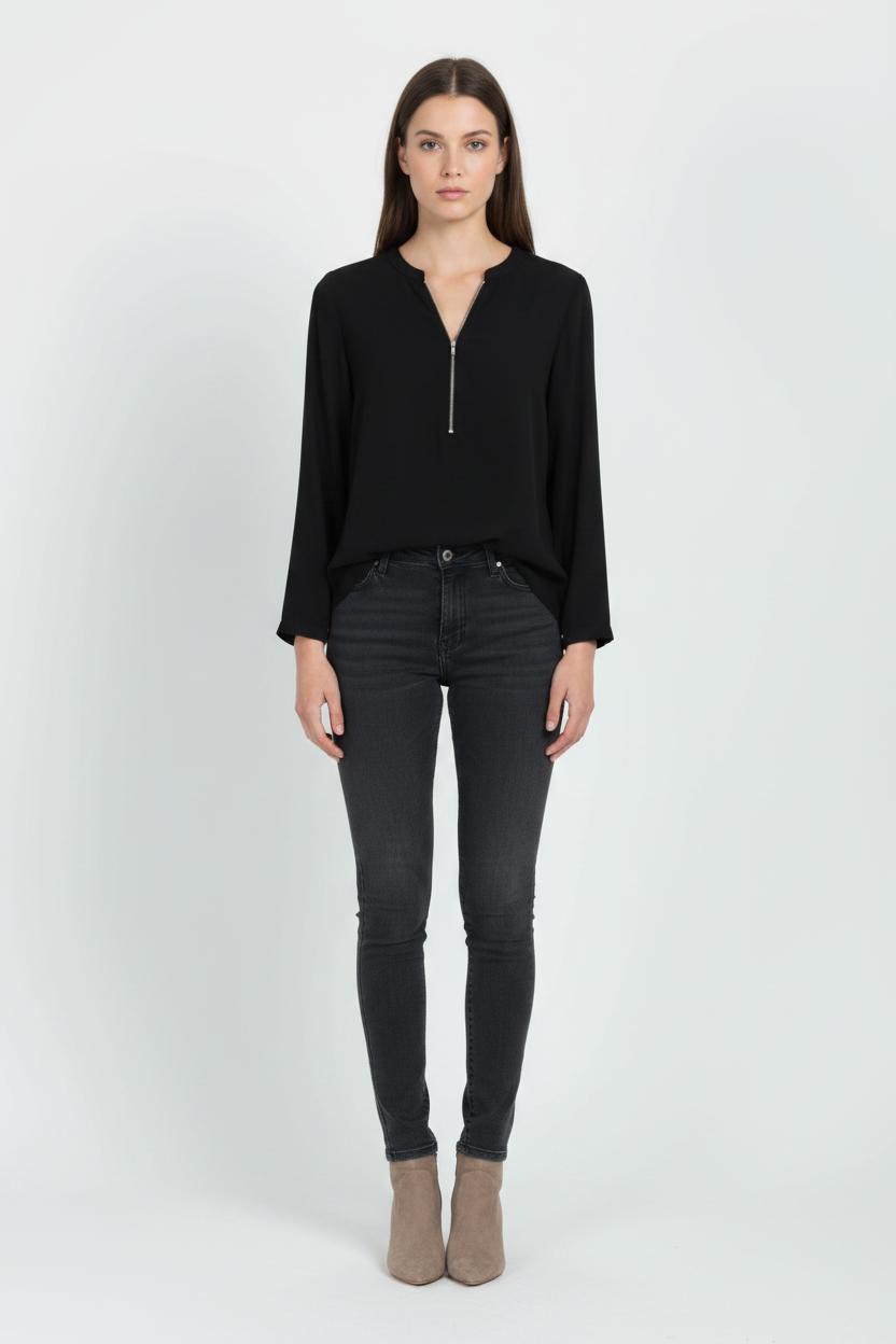 Blouse Noire - Taille S/36 de la marque The Kooples | PARAD75180 - Vendu par Paradigme - Image 1