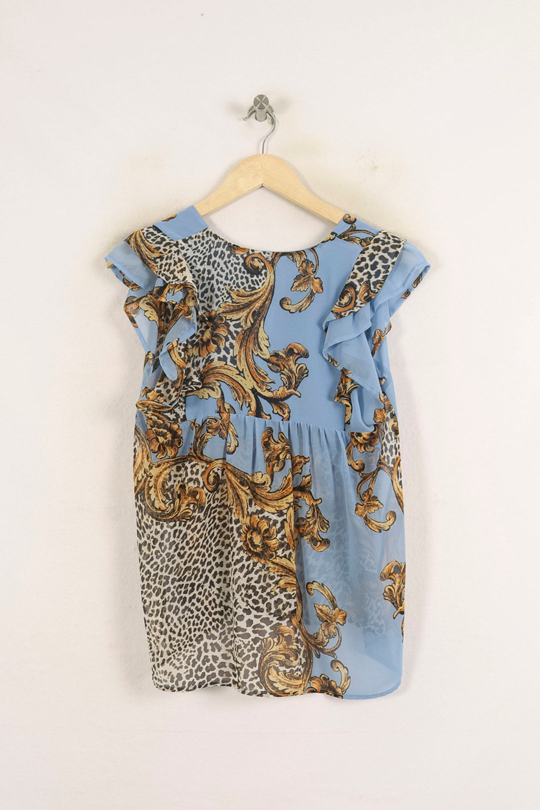 Blouse Bleue et Beige - Taille L/40 de la marque Liu Jo | PARAD75182 - Vendu par Paradigme - Image 4