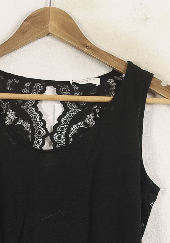Débardeur Noir - Taille S/36 de la marque Sandro | PARAD75185 - Vendu par Paradigme - Image 3