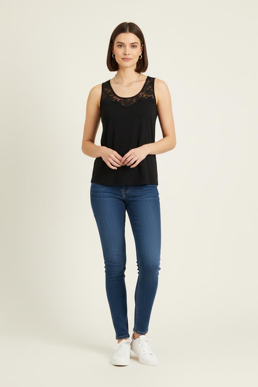 Débardeur Noir - Taille S/36 de la marque Sandro | PARAD75185 - Vendu par Paradigme - Image 1