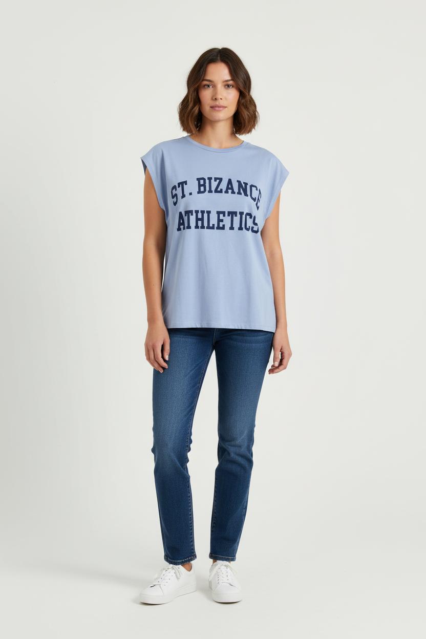 Débardeur Bleu - Taille S/36 de la marque Bizance | PARAD75193 - Vendu par Paradigme - Image 1