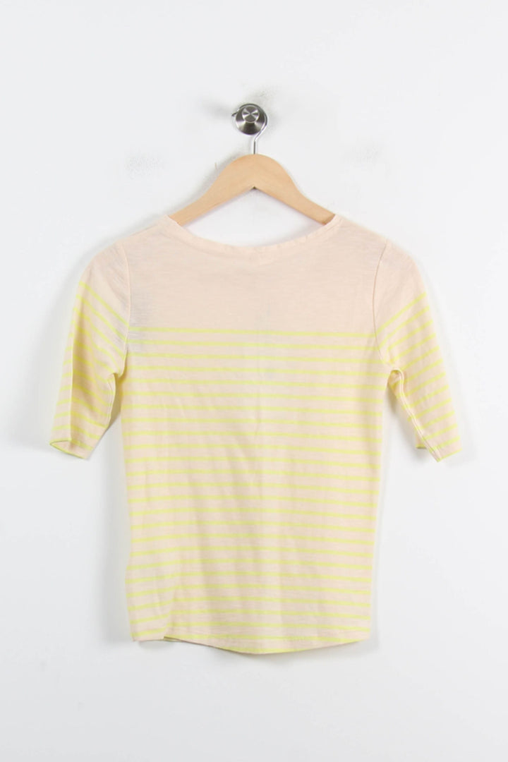 Tee-shirt Beige et Jaune - Taille XS/34 de la marque Bellerose | PARAD75196 - Vendu par Paradigme - Image 4
