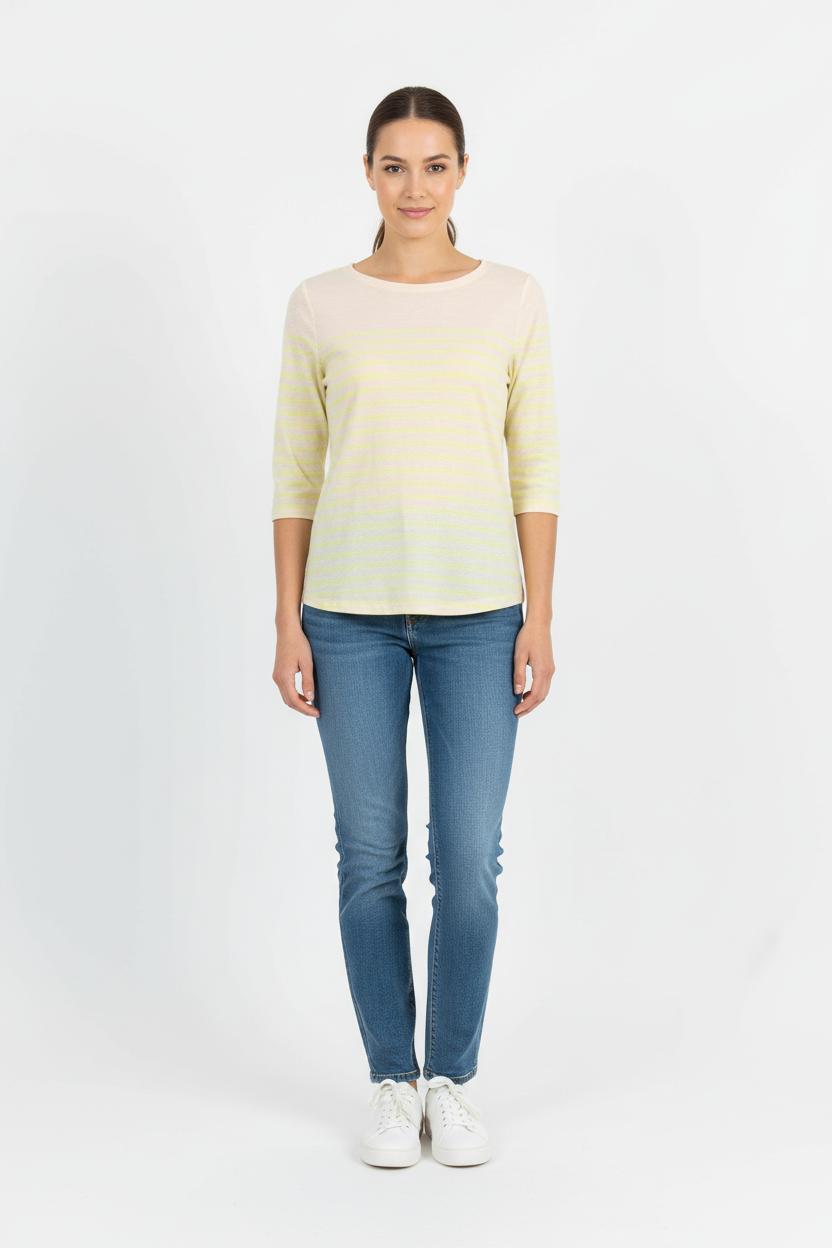 Tee-shirt Beige et Jaune - Taille XS/34 de la marque Bellerose | PARAD75196 - Vendu par Paradigme - Image 1