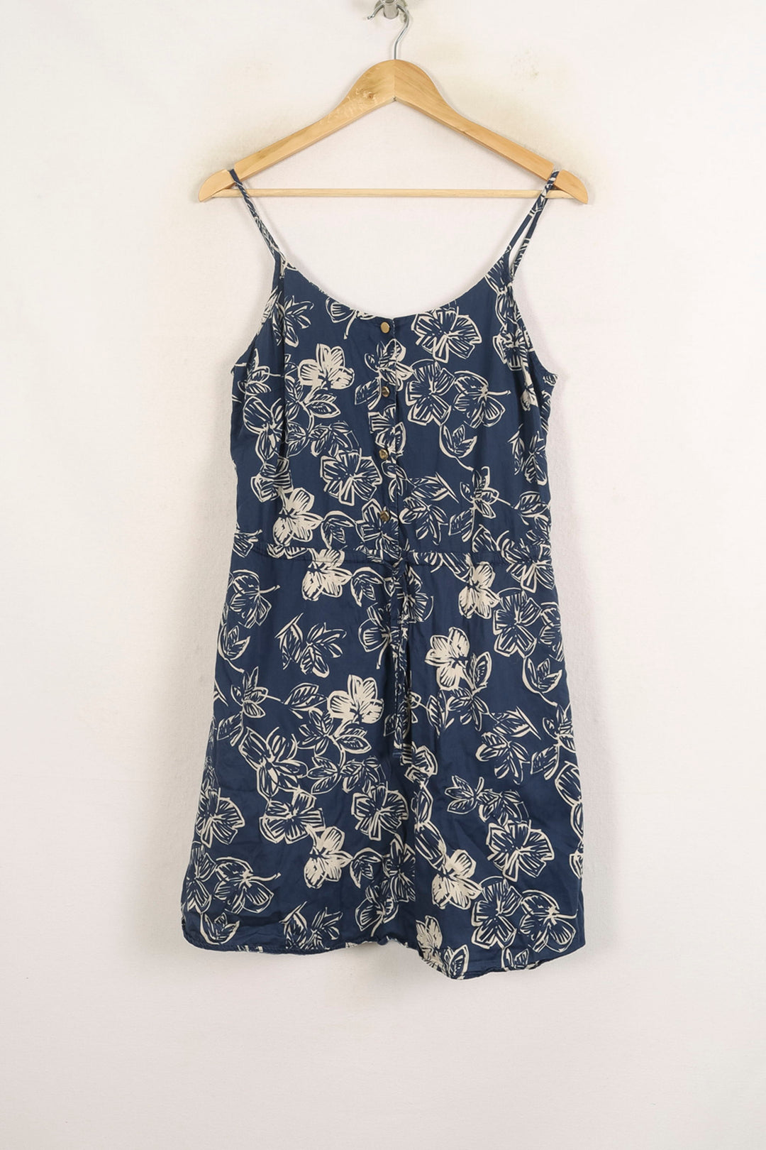 Robe Fleurie Bleue et Blanche - Taille M/38 de la marque I.Code | PARAD75206 - Vendu par Paradigme - Image 2