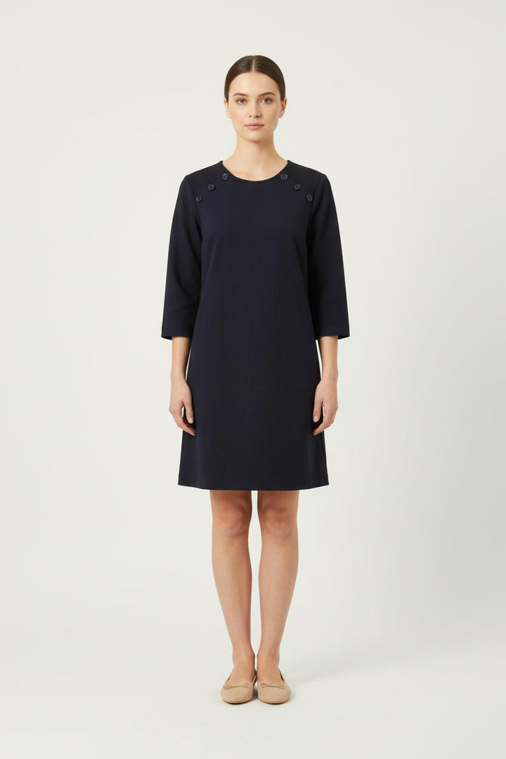 Robe Droite Bleue - Taille M/38 de la marque La Fée Maraboutée | PARAD75208 - Vendu par Paradigme - Image 1