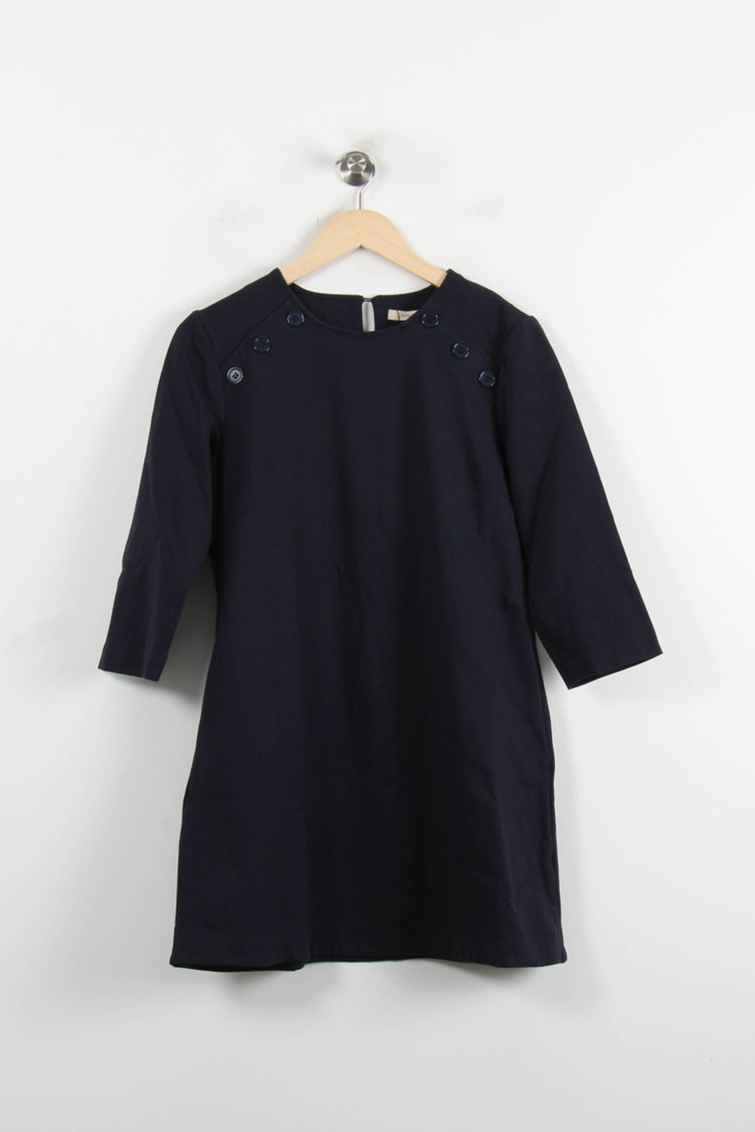 Robe Droite Bleue - Taille M/38 de la marque La Fée Maraboutée | PARAD75208 - Vendu par Paradigme - Image 2
