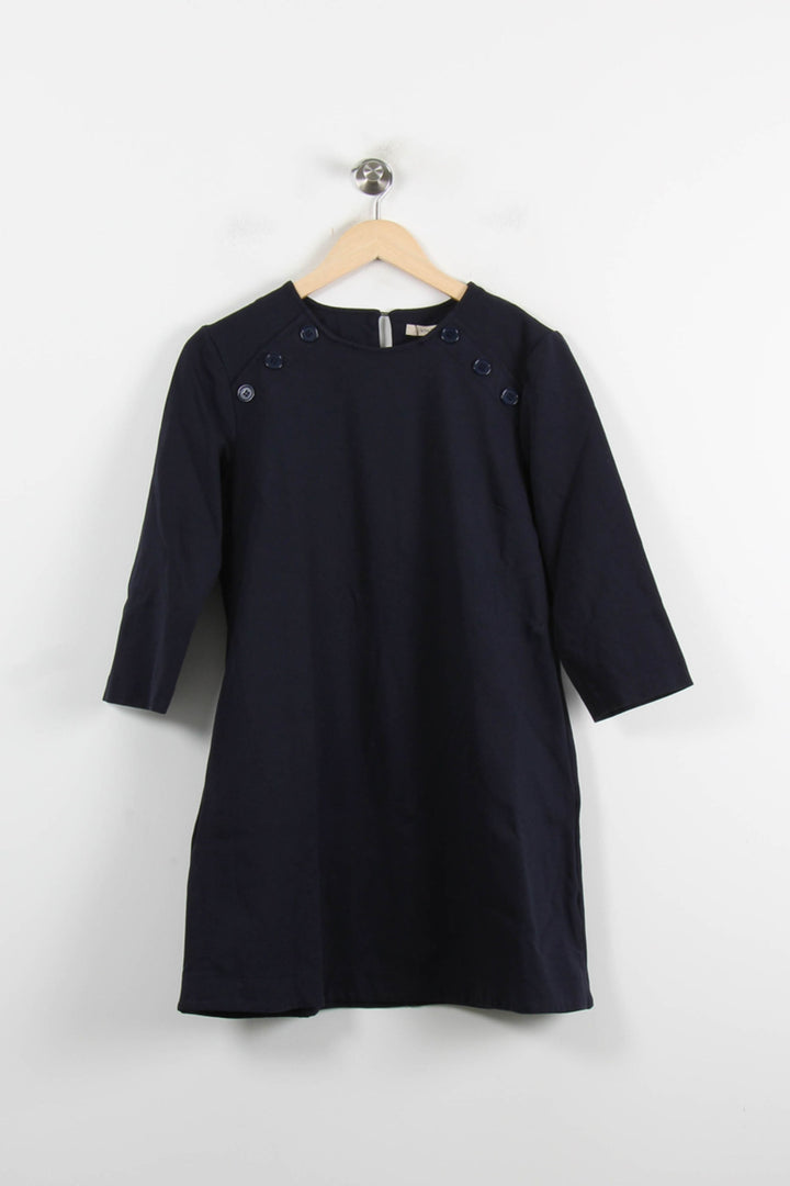 Robe Droite Bleue - Taille M/38 de la marque La Fée Maraboutée | PARAD75208 - Vendu par Paradigme - Image 2