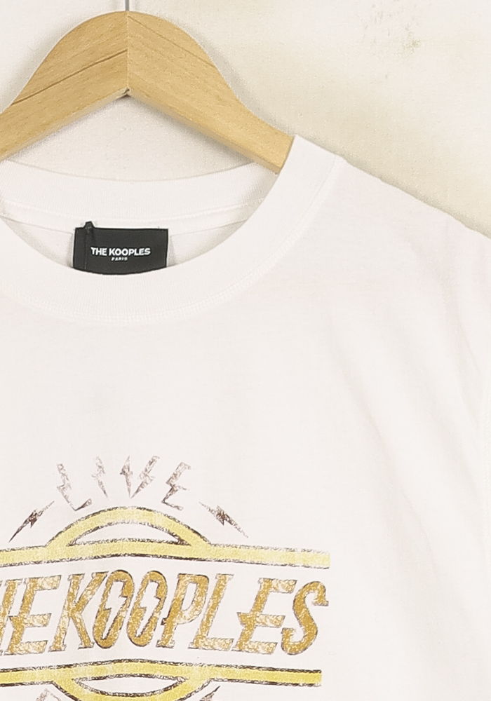 T-shirt Blanc - Taille M/38 de la marque The Kooples | PARAD75211 - Vendu par Paradigme - Image 3
