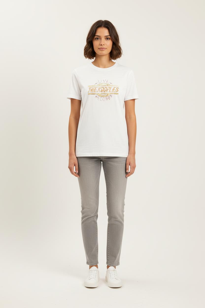 T-shirt Blanc - Taille M/38 de la marque The Kooples | PARAD75211 - Vendu par Paradigme - Image 1