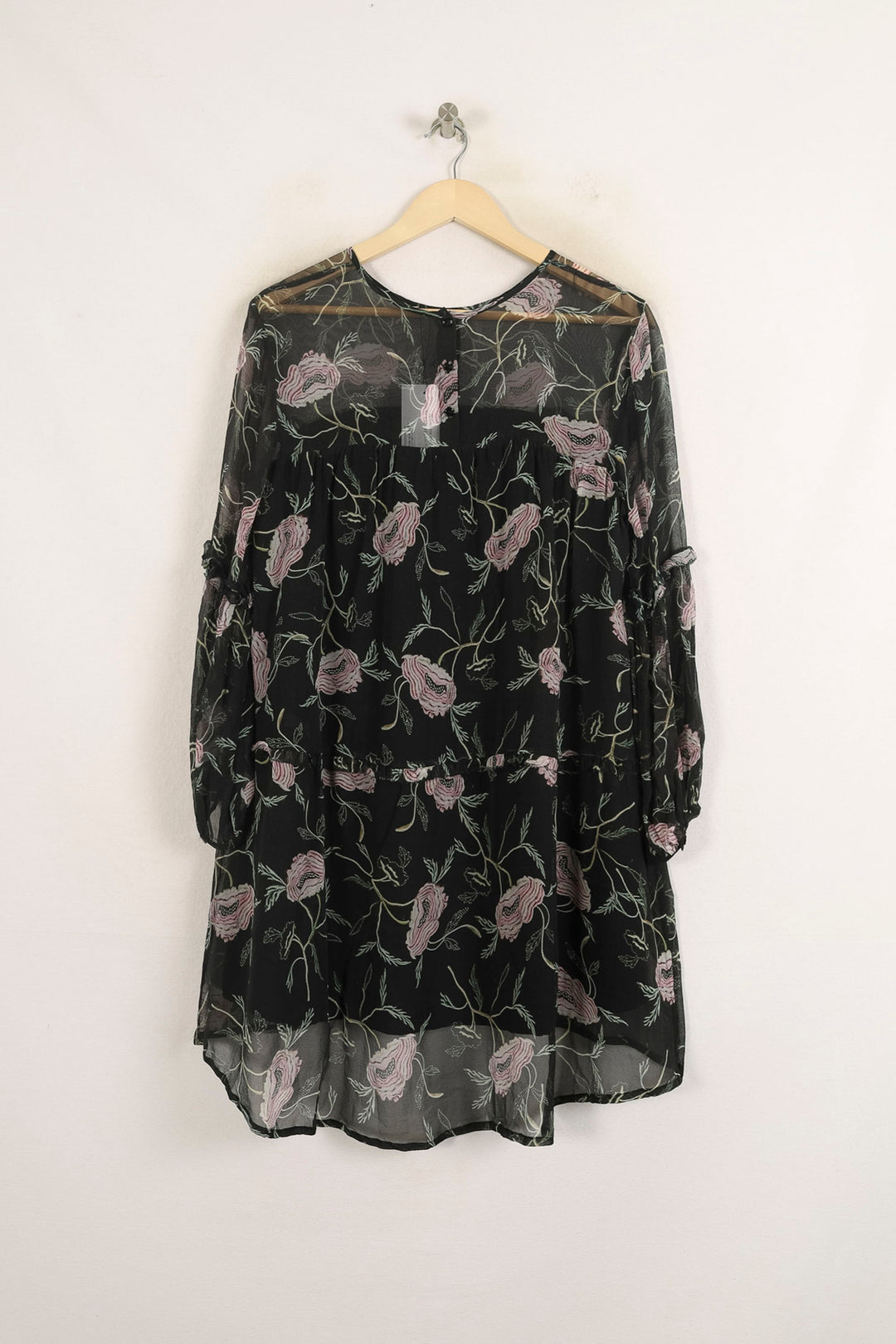 Blouse Noire et Rose - Taille S/36 de la marque Louise Misha | PARAD75221 - Vendu par Paradigme - Image 4