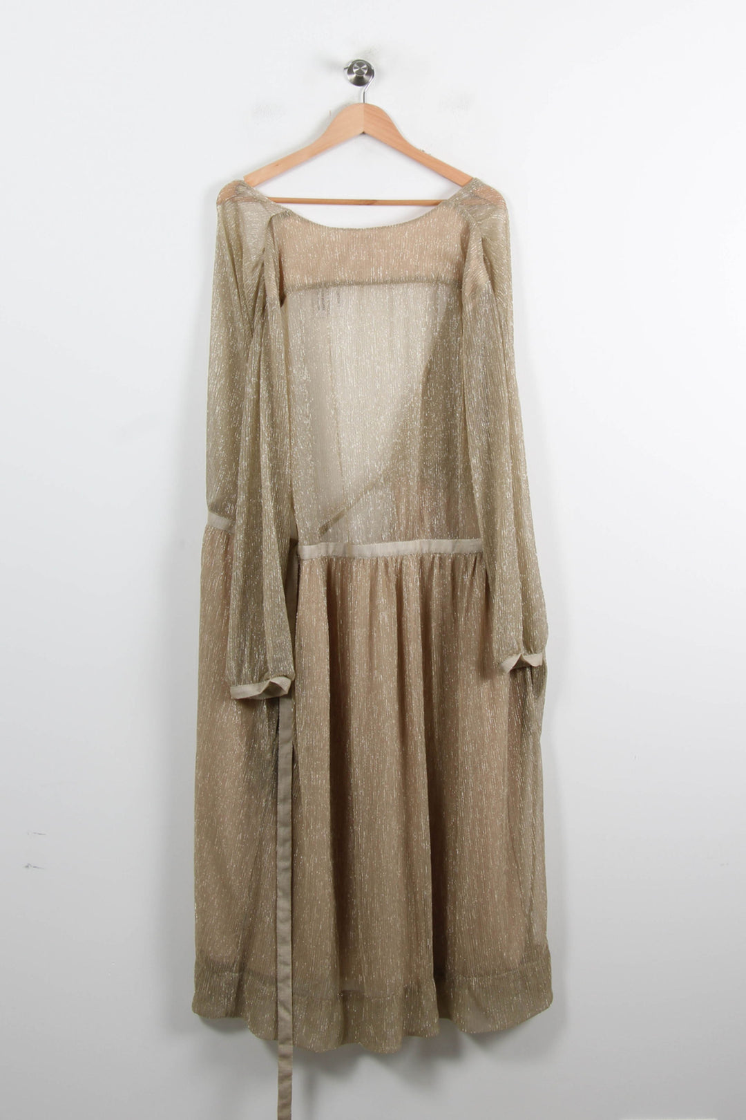 Robe Longue Beige et Dorée - Taille S/36 de la marque Louise Misha | PARAD75228 - Vendu par Paradigme - Image 4