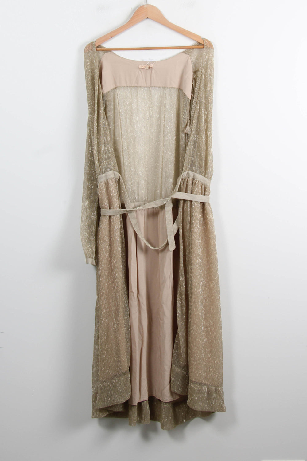 Robe Longue Beige et Dorée - Taille S/36 de la marque Louise Misha | PARAD75228 - Vendu par Paradigme - Image 2
