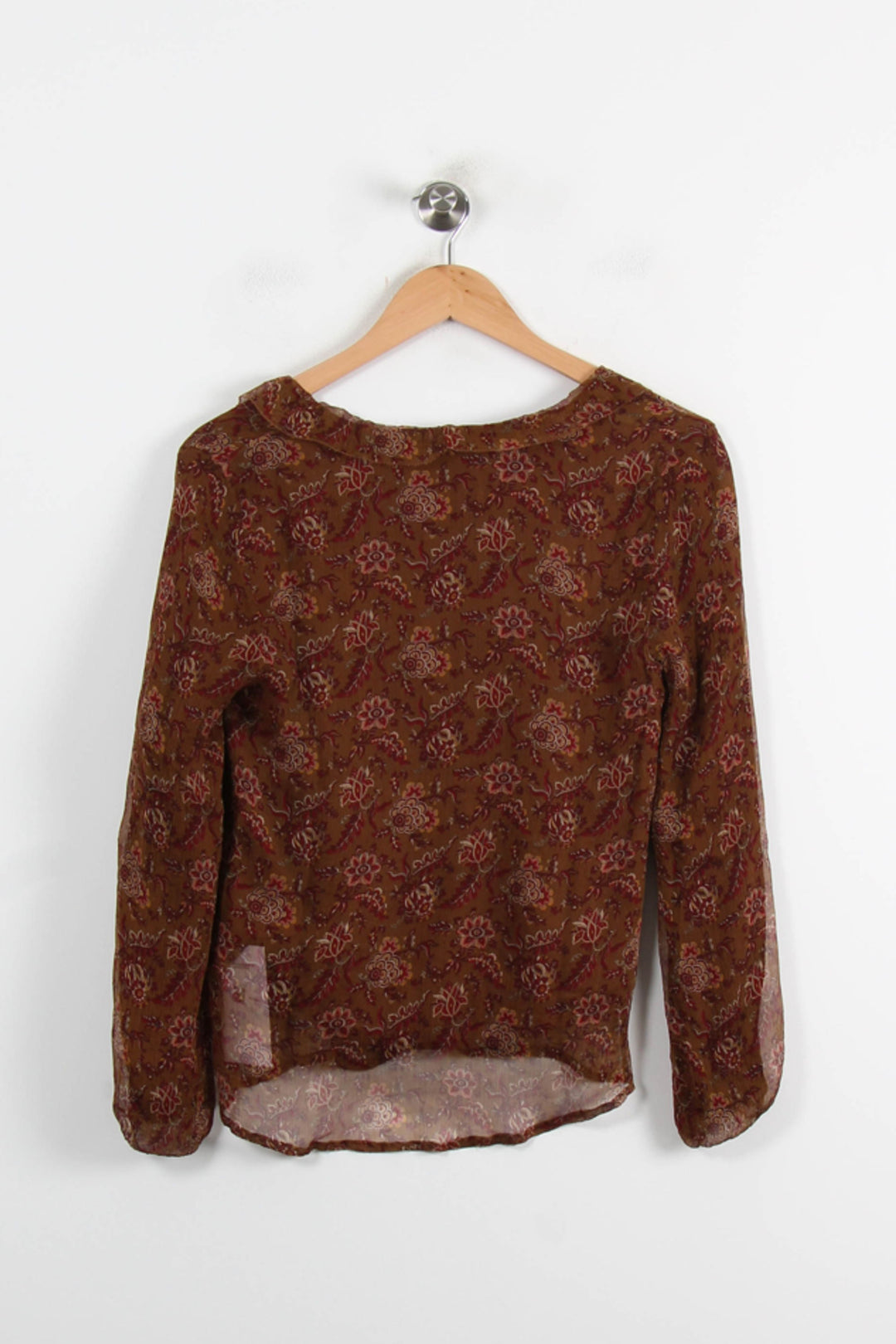 Blouse Marron - Taille XS/34 de la marque Louise Misha | PARAD75230 - Vendu par Paradigme - Image 4