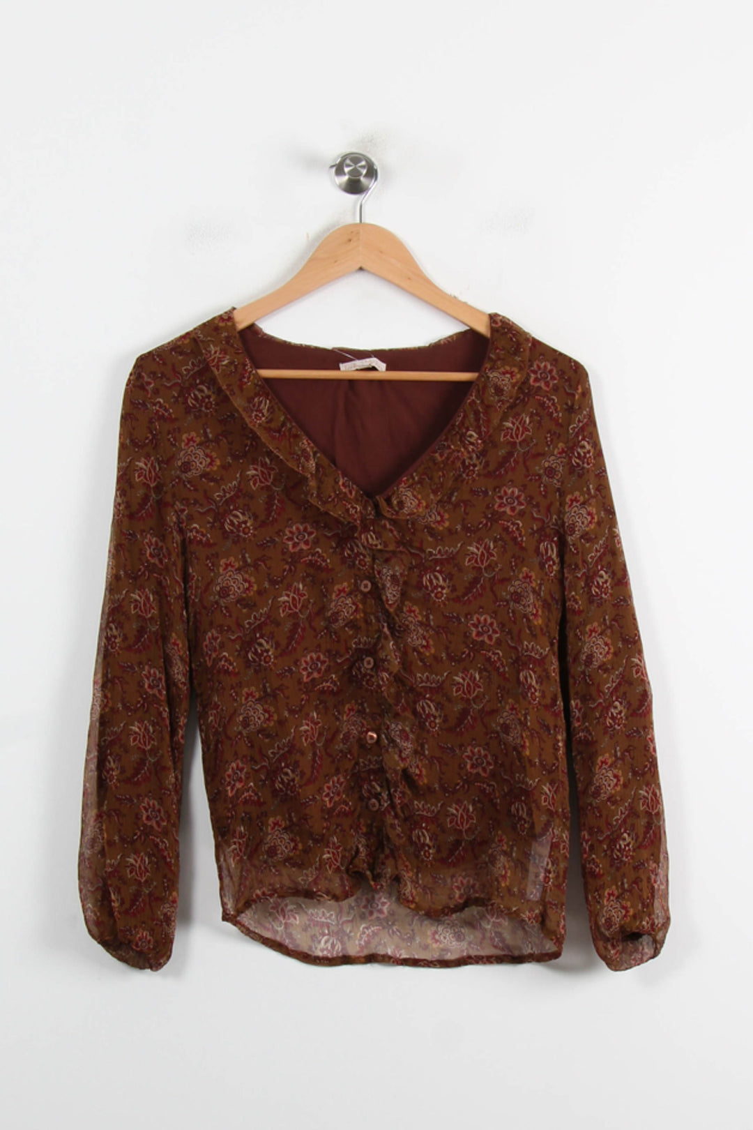 Blouse Marron - Taille XS/34 de la marque Louise Misha | PARAD75230 - Vendu par Paradigme - Image 2