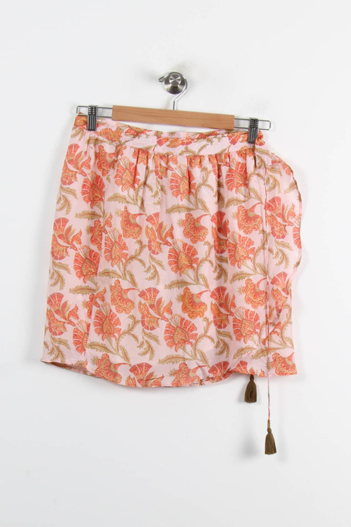 Jupe Imprimée Rose et Orange - Taille L/40 de la marque Louise Misha | PARAD75233 - Vendu par Paradigme - Image 2
