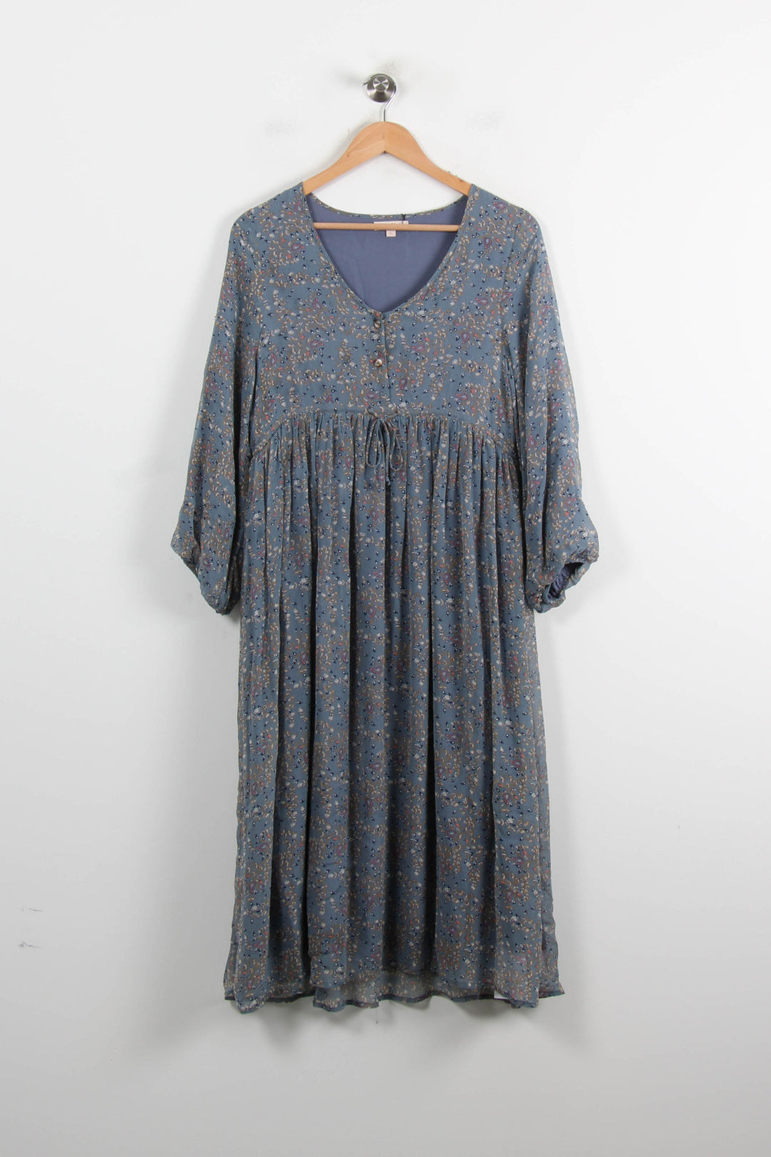 Robe Fleurie Bleue - Taille S/36 de la marque Louise Misha | PARAD75234 - Vendu par Paradigme - Image 2