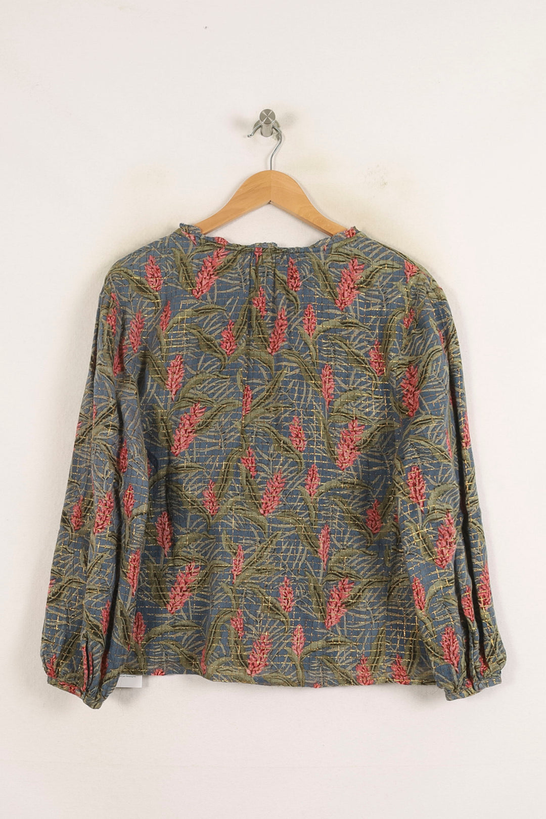 Blouse Bleue et Verte - Taille L/40 de la marque Louise Misha | PARAD75237 - Vendu par Paradigme - Image 4