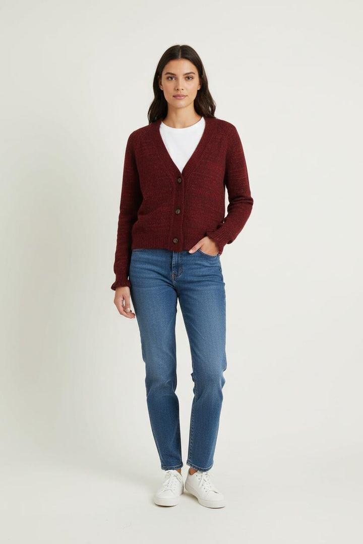 Cardigan Bordeaux - Taille XS/34 de la marque Louise Misha | PARAD75243 - Vendu par Paradigme - Image 1
