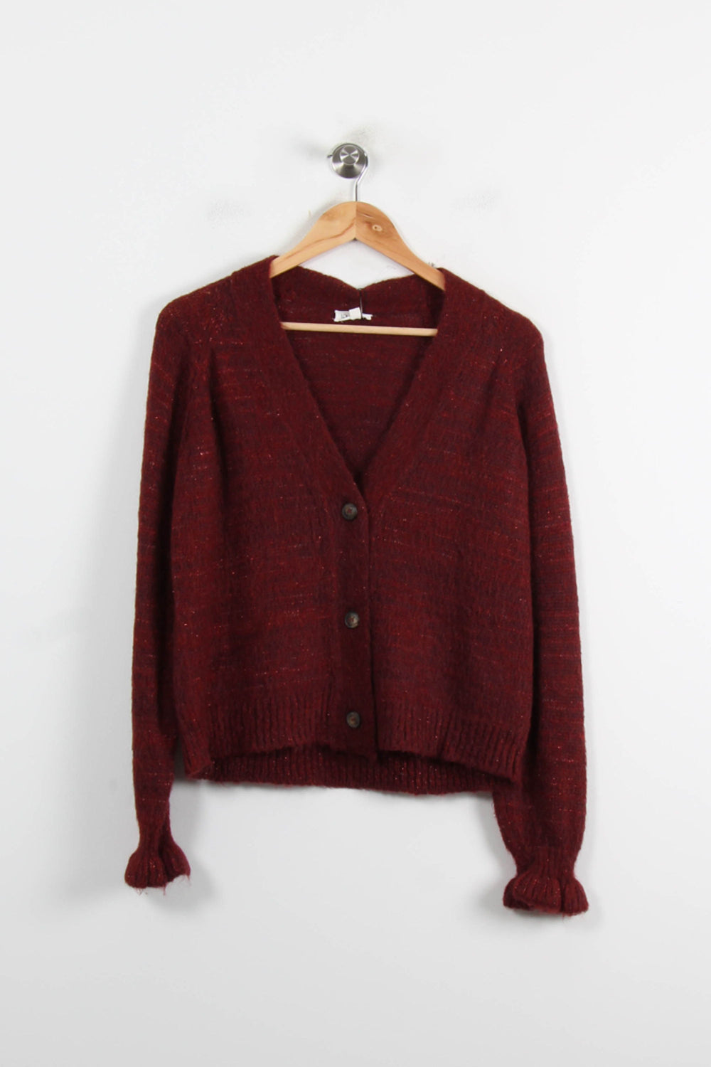 Cardigan Bordeaux - Taille XS/34 de la marque Louise Misha | PARAD75243 - Vendu par Paradigme - Image 2