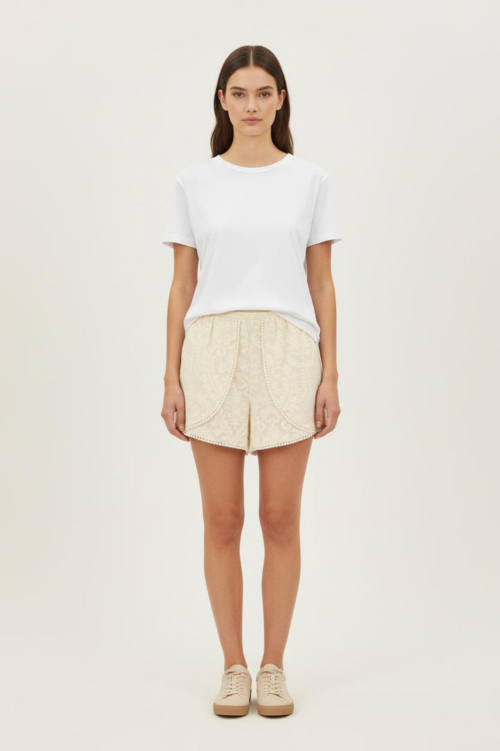Short Dentelle Beige - Taille XL/42 de la marque Louise Misha | PARAD75246 - Vendu par Paradigme - Image 1