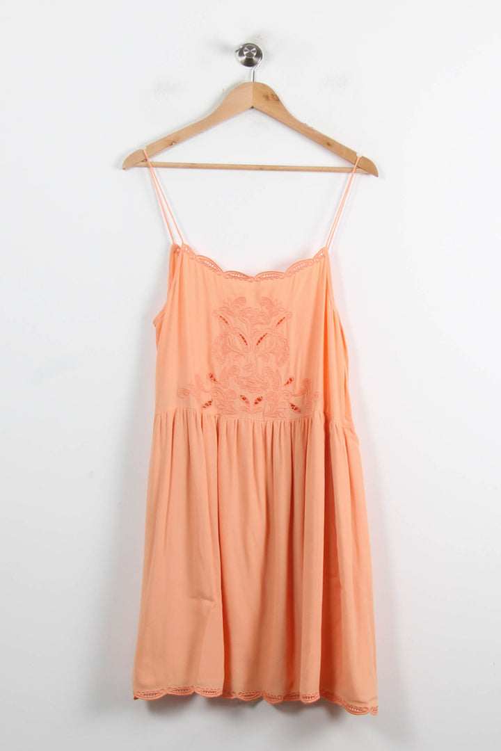 Robe Courte Orange - Taille M/38 de la marque Louise Misha | PARAD75248 - Vendu par Paradigme - Image 2