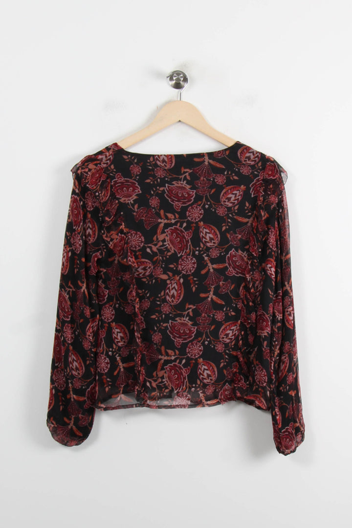 Blouse Noire et Rouge - Taille M/38 de la marque Louise Misha | PARAD75251 - Vendu par Paradigme - Image 4