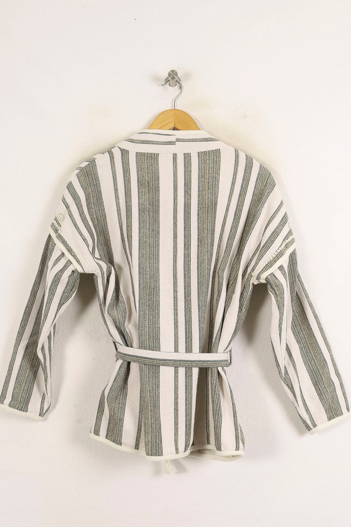 Kimono Blanc et Vert - Taille S/36 de la marque Louise Misha | PARAD75252 - Vendu par Paradigme - Image 4