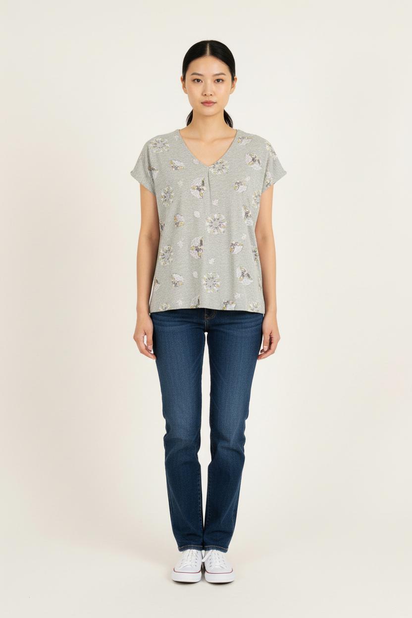 Tee-shirt Gris - Taille XS/34 de la marque Louise Misha | PARAD75257 - Vendu par Paradigme - Image 1