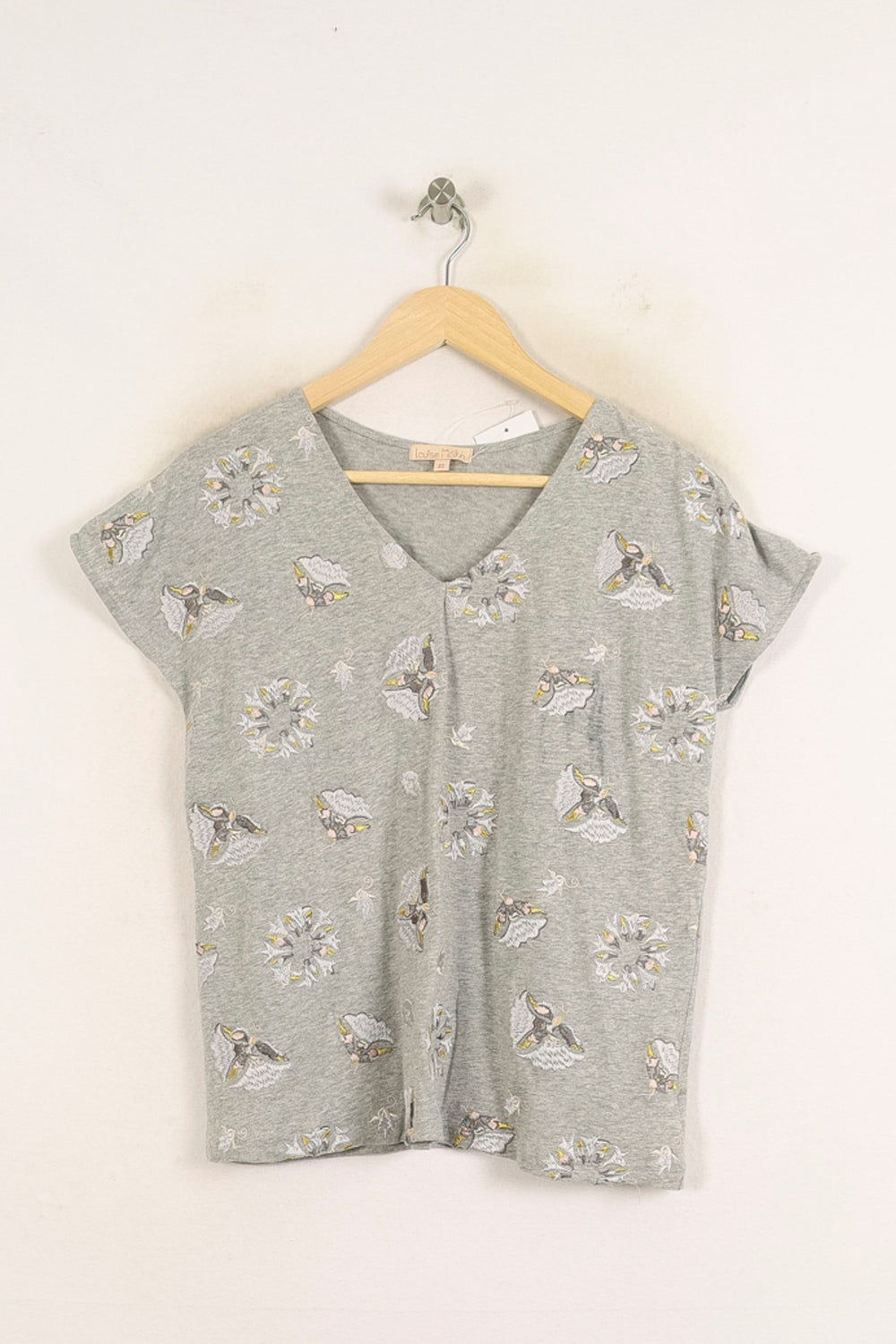 Tee-shirt Gris - Taille XS/34 de la marque Louise Misha | PARAD75257 - Vendu par Paradigme - Image 2