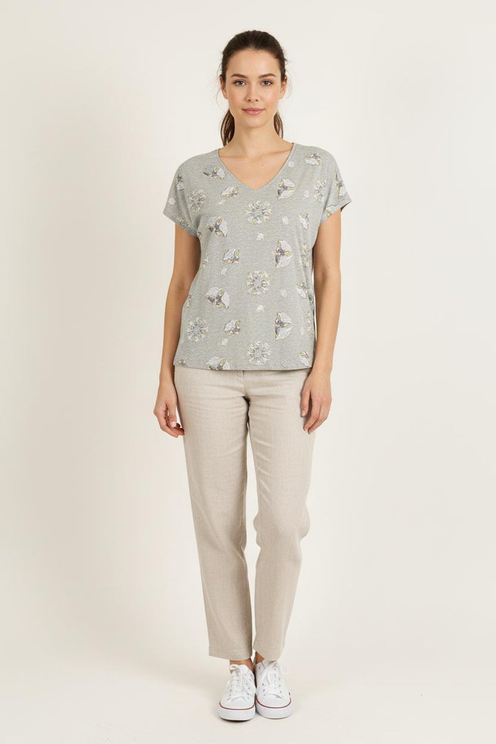 Tee-shirt Gris - Taille S/36 de la marque Louise Misha | PARAD75258 - Vendu par Paradigme - Image 1