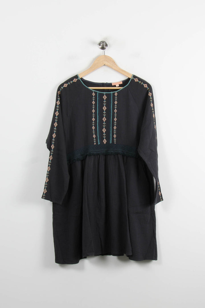 Robe Courte Noire - Taille S/36 de la marque Louise Misha | PARAD75266 - Vendu par Paradigme - Image 2