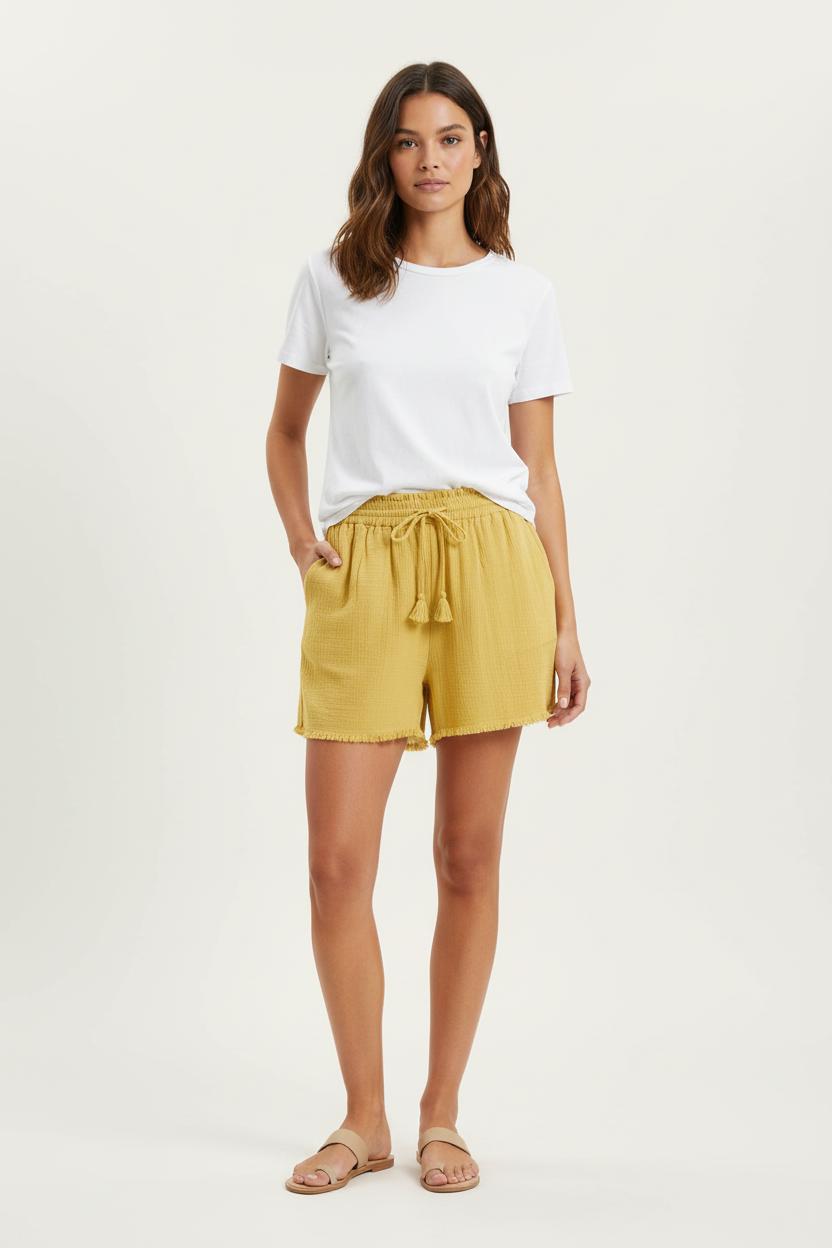 Short Jaune - Taille S/36 de la marque Louise Misha | PARAD75267 - Vendu par Paradigme - Image 1