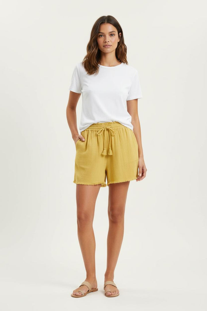 Short Jaune - Taille S/36 de la marque Louise Misha | PARAD75267 - Vendu par Paradigme - Image 1