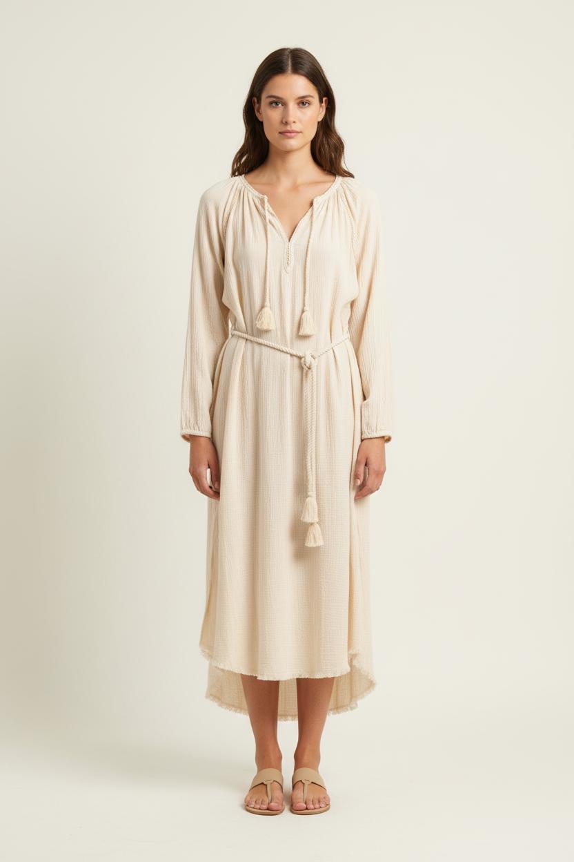 Robe Longue Beige - Taille XL/42 de la marque Louise Misha | PARAD75270 - Vendu par Paradigme - Image 1
