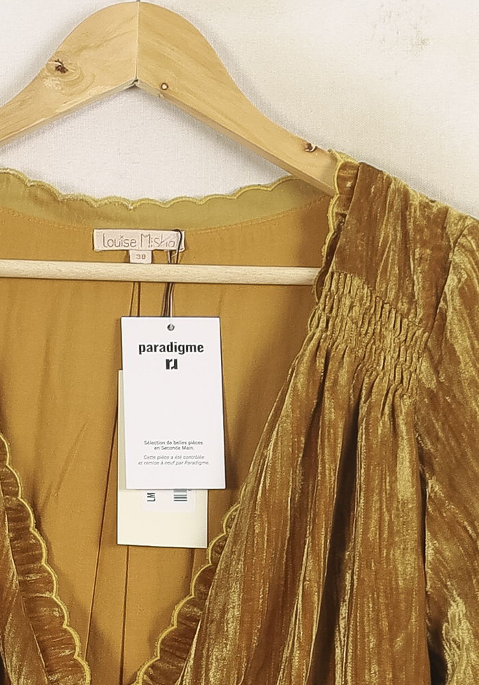 Robe Longue Jaune - Taille M/38 de la marque Louise Misha | PARAD75272 - Vendu par Paradigme - Image 3
